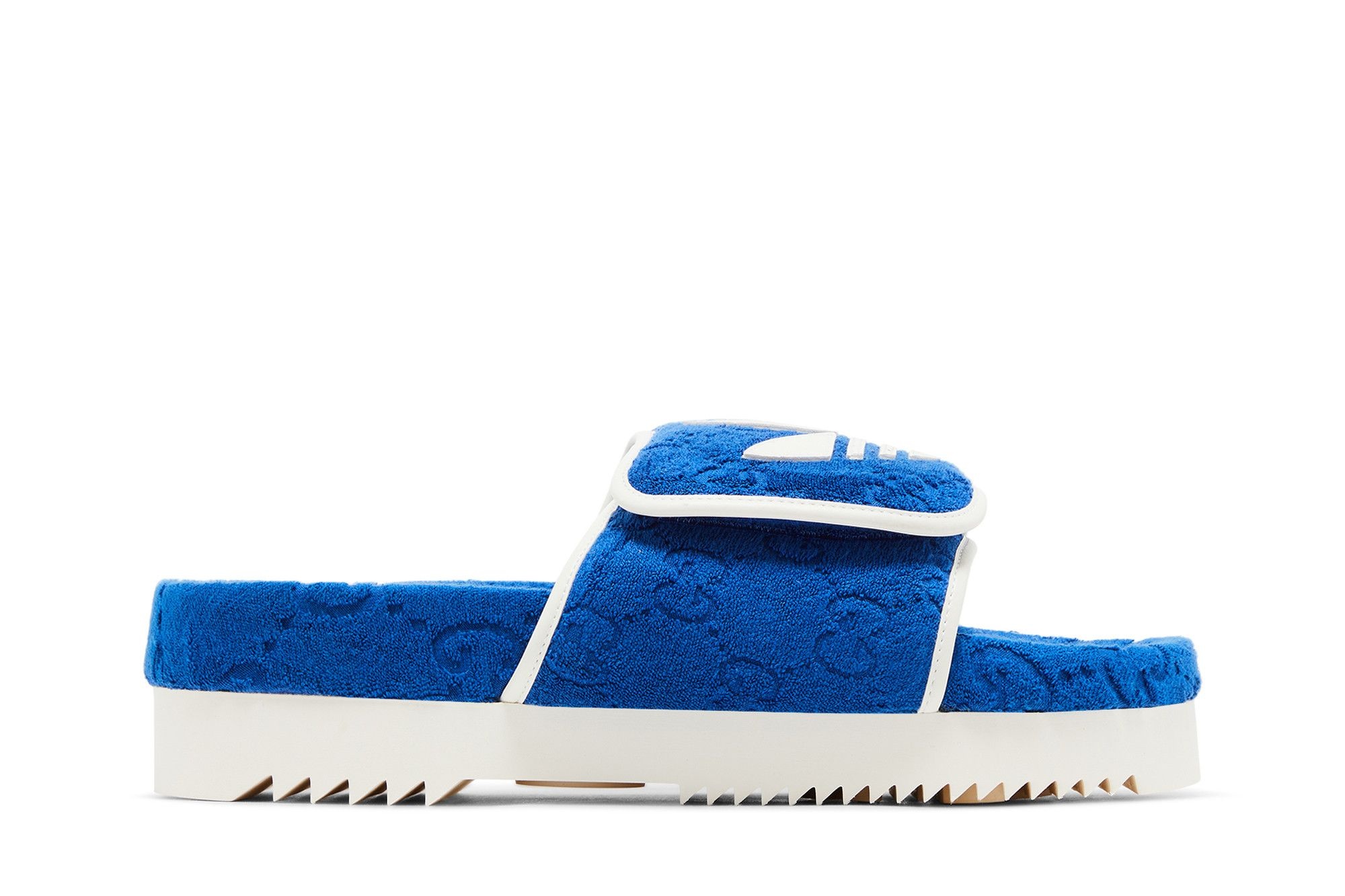 Adidas x Gucci GG Platform Sandal 'Blue Cotton Sponge'