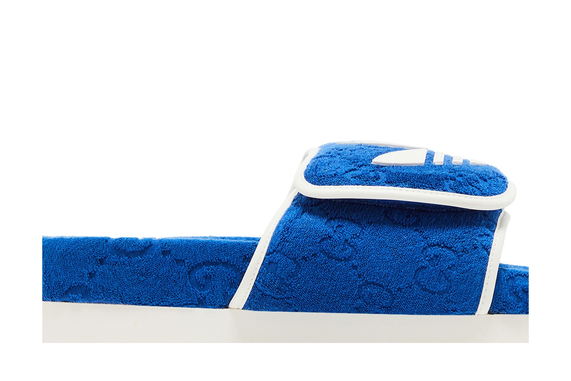 Adidas x Gucci GG Platform Sandal 'Blue Cotton Sponge'