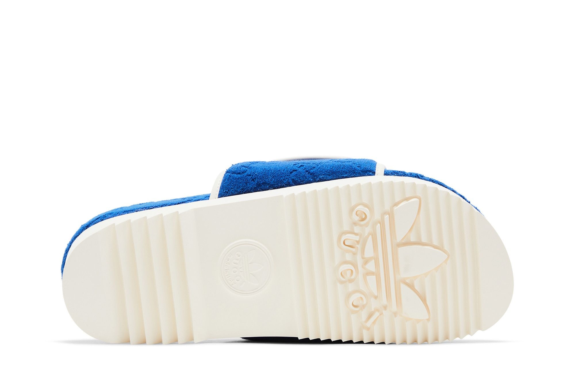 Adidas x Gucci GG Platform Sandal 'Blue Cotton Sponge'