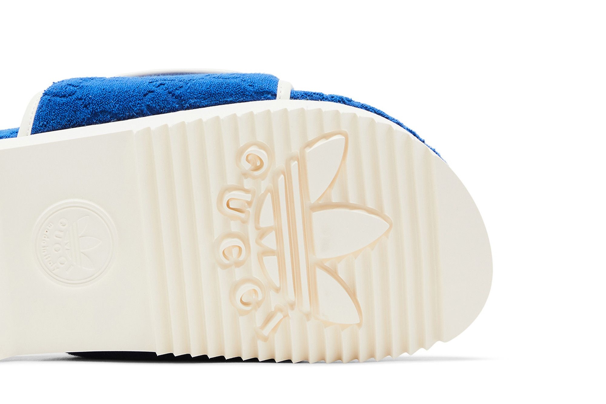Adidas x Gucci GG Platform Sandal 'Blue Cotton Sponge'