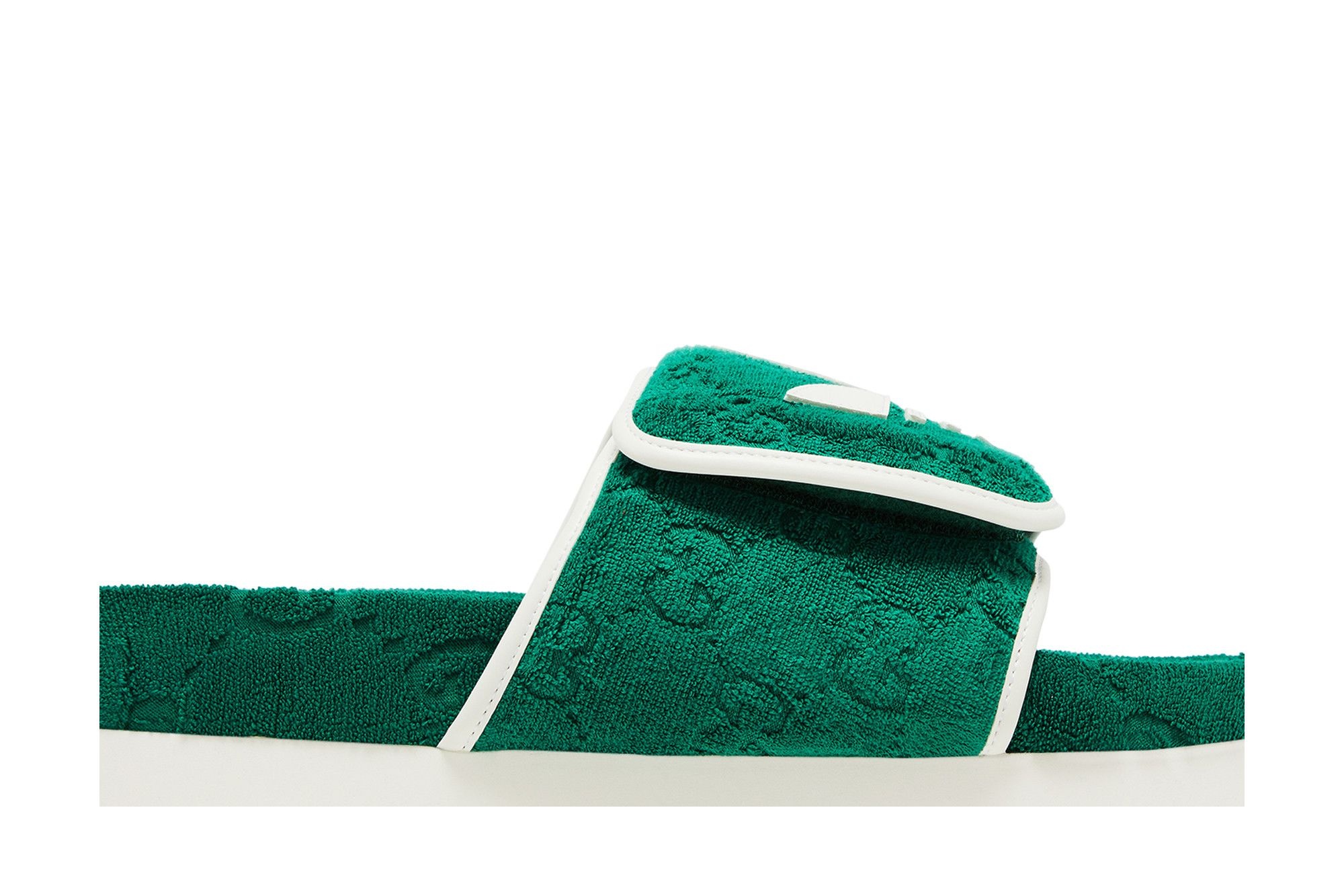 Adidas x Gucci GG Platform Sandal 'Green Cotton Sponge'