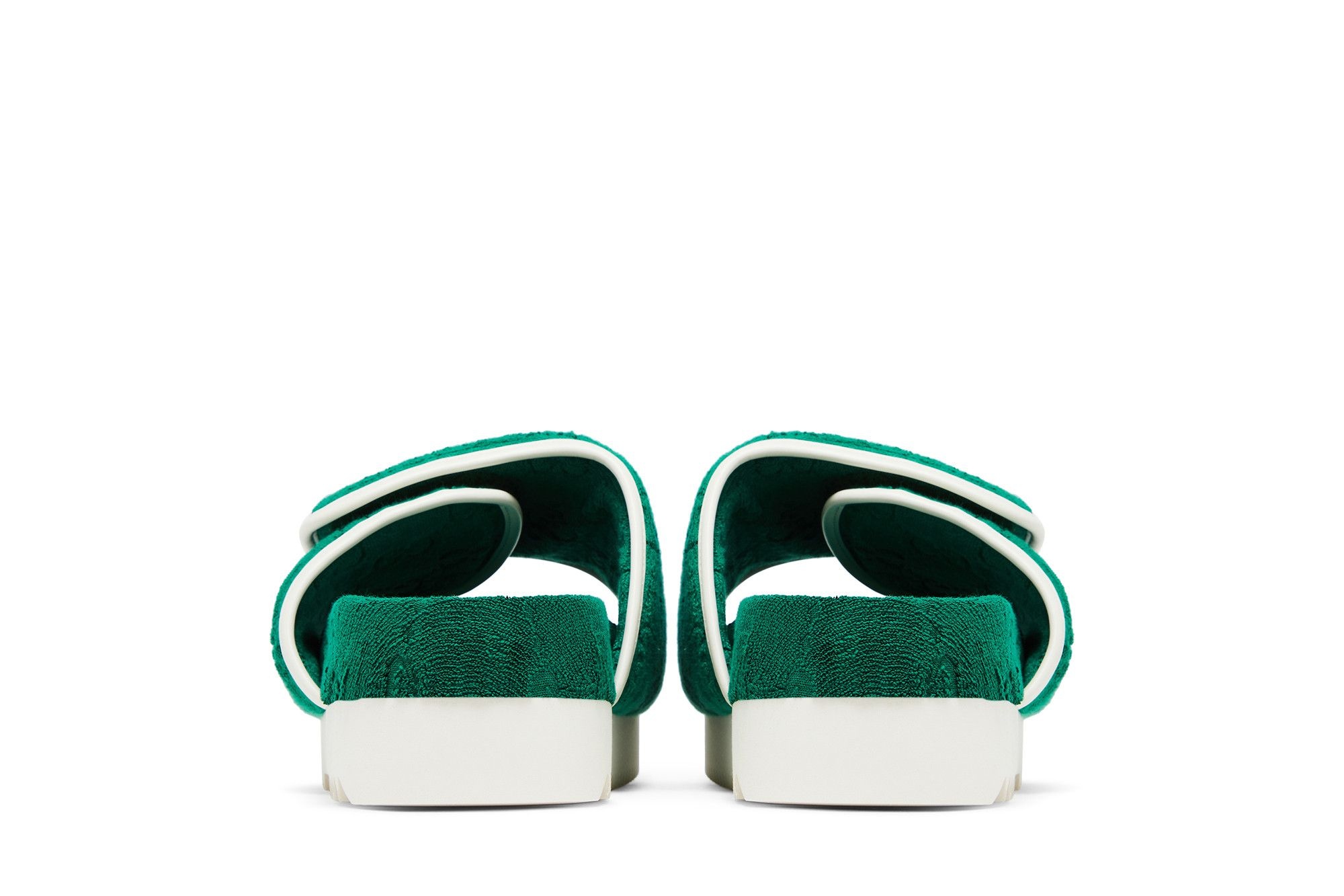 Adidas x Gucci GG Platform Sandal 'Green Cotton Sponge'