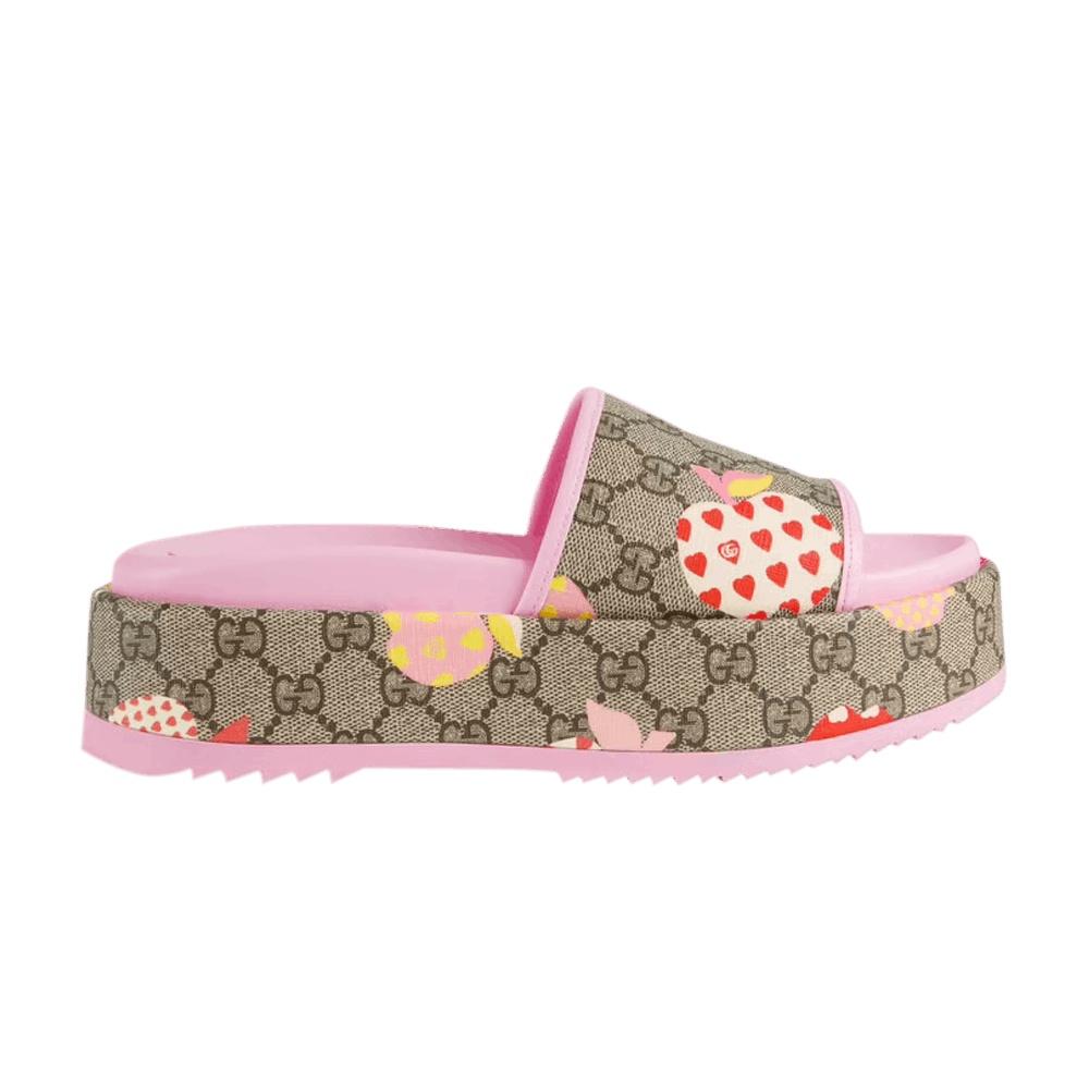 Gucci Wmns Rubber GG Slide 'Les Pommes'