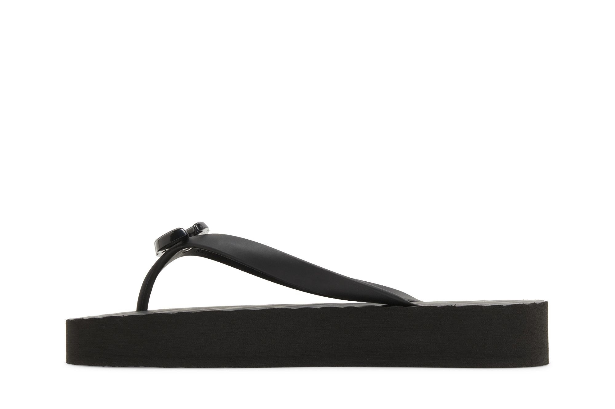 Gucci Wmns Chevron Thong Sandal 'Black'
