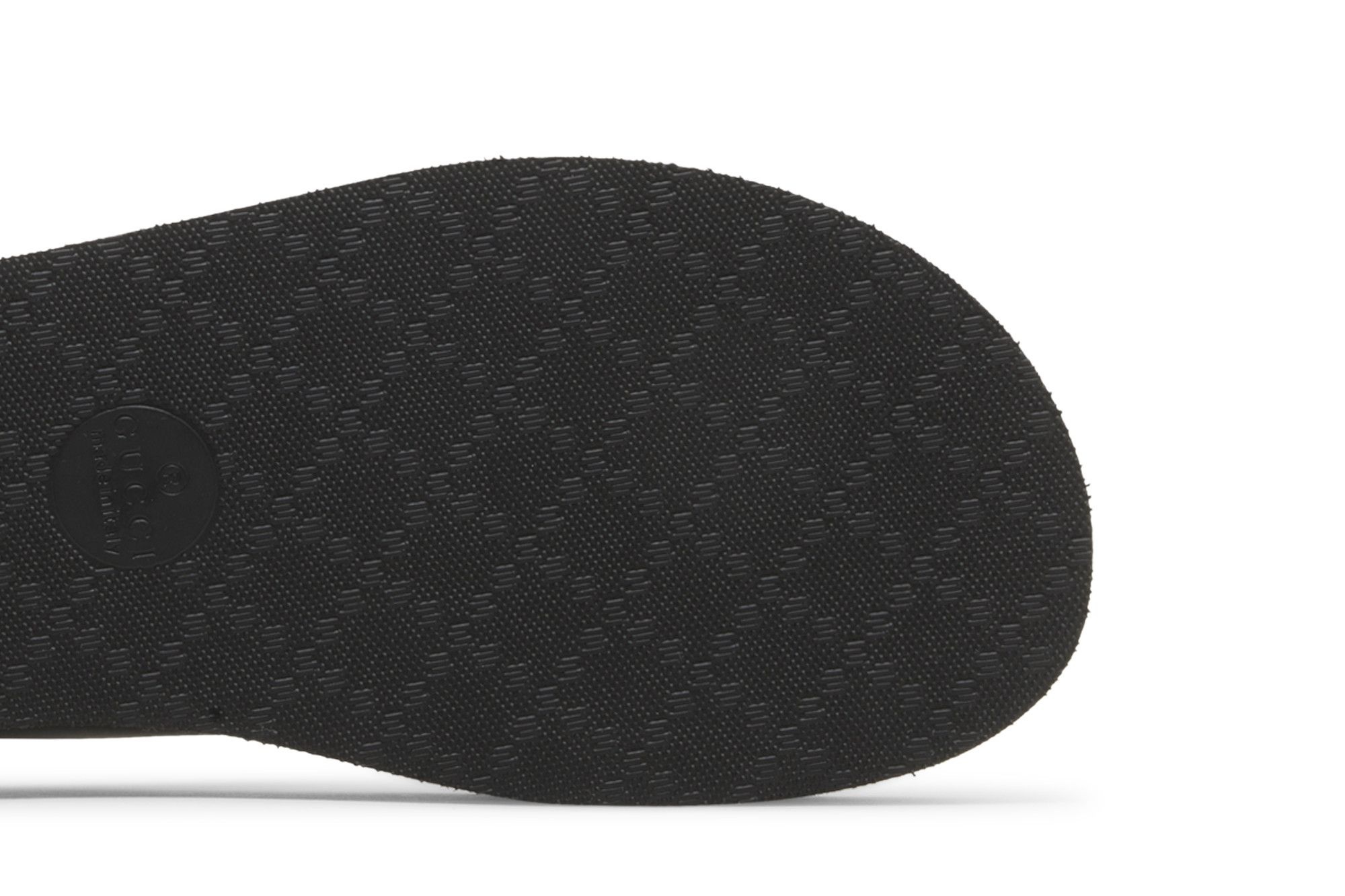 Gucci Wmns Chevron Thong Sandal 'Black'