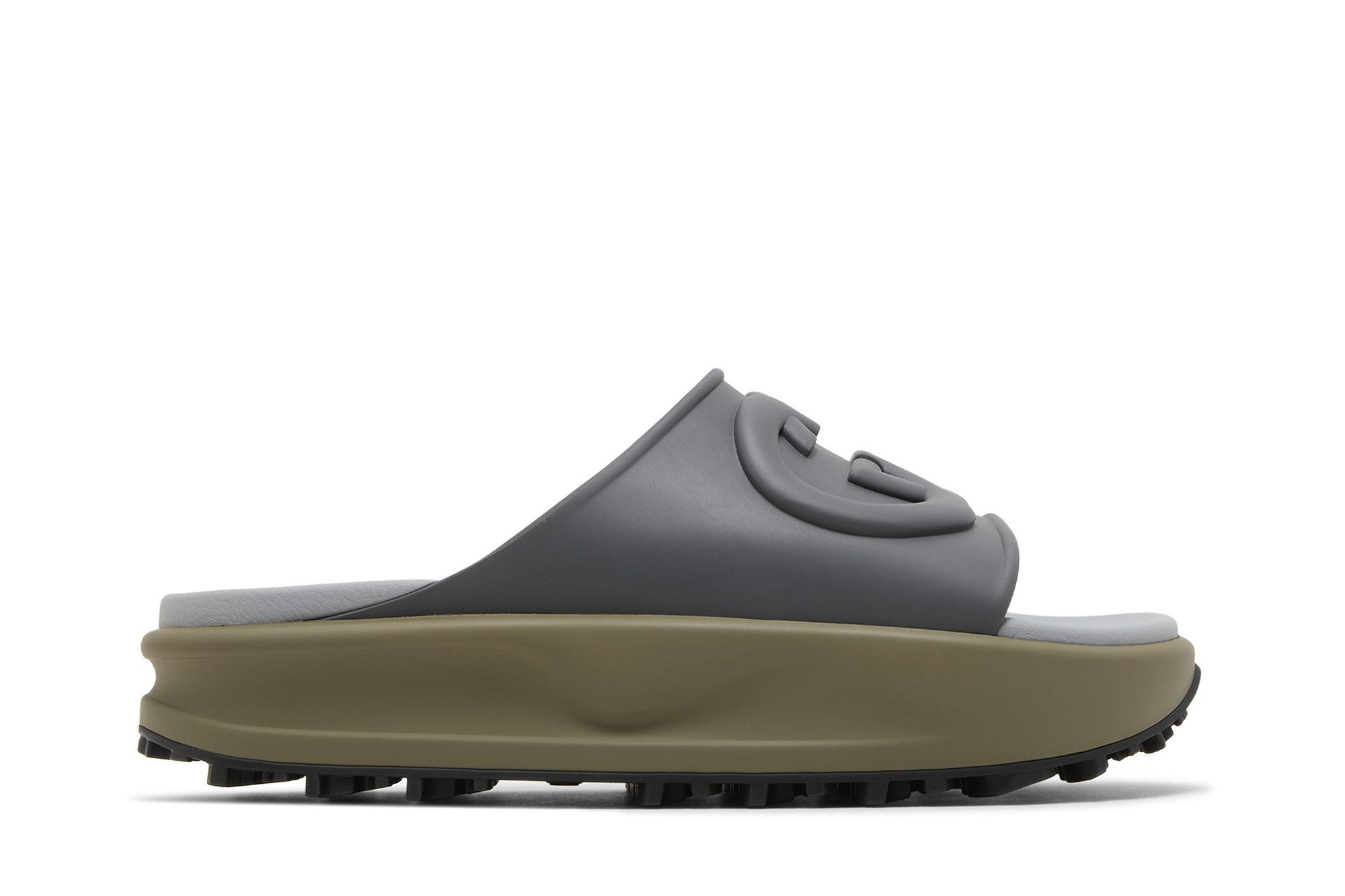 Gucci Sandal 'Interlocking G - Dark Grey Khaki'