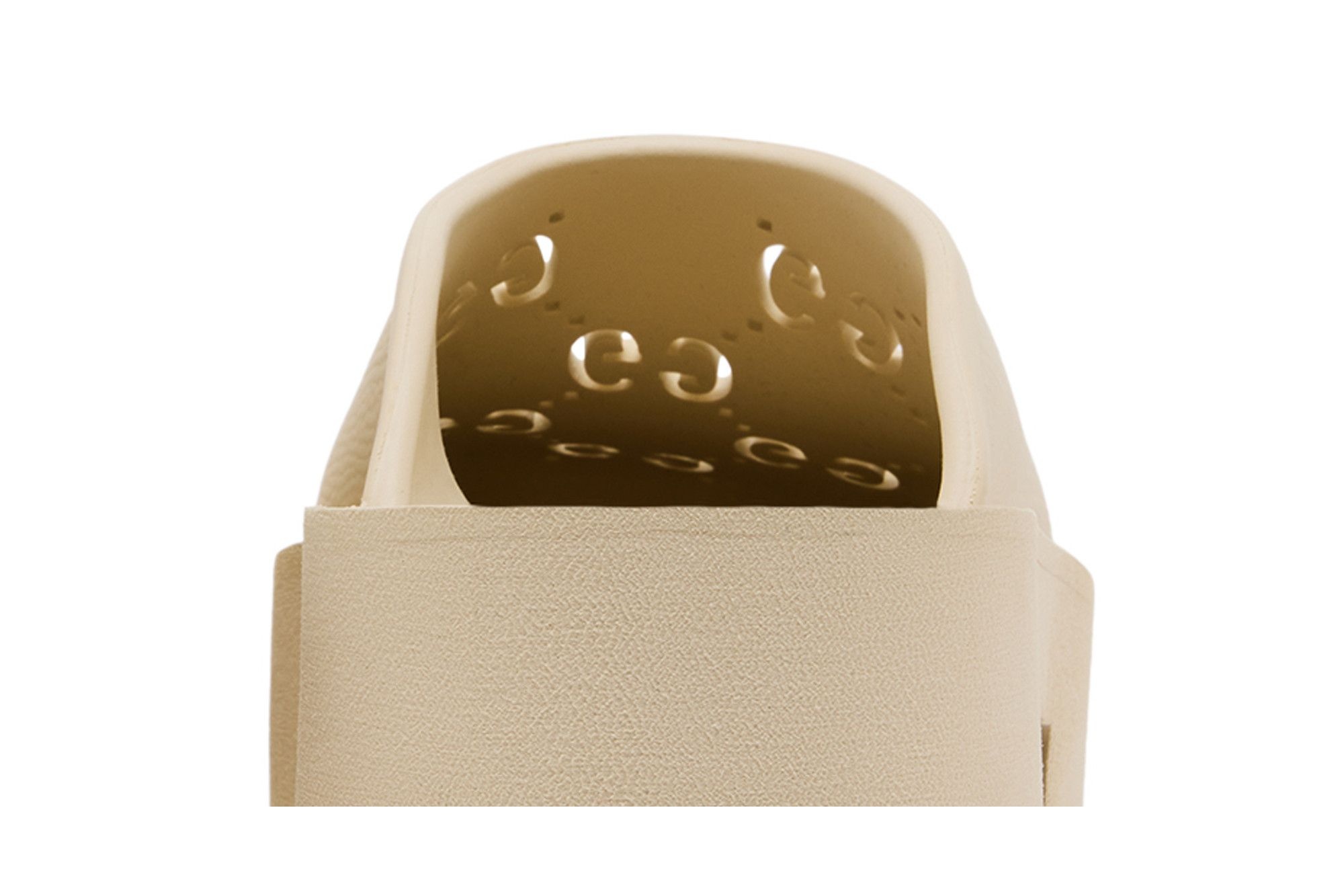 Gucci Wmns Platform Perforated G Sandal 'White Rubber'