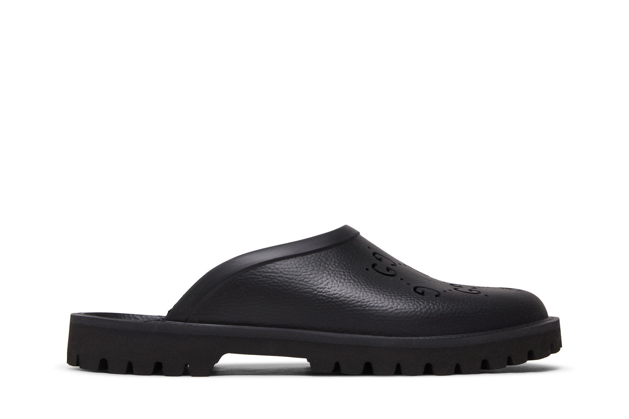 Gucci Slip On Sandal 'Cut Out Monogram - Black'
