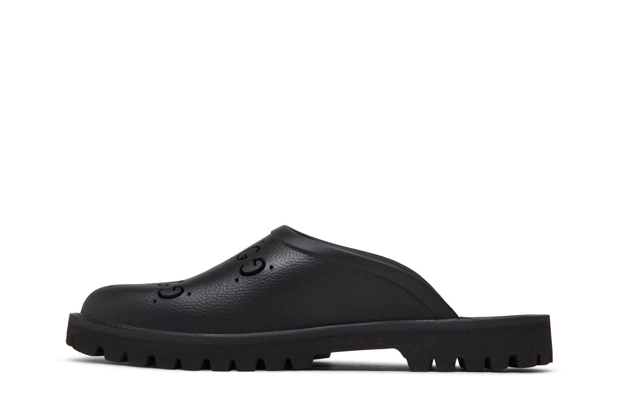 Gucci Slip On Sandal 'Cut Out Monogram - Black'