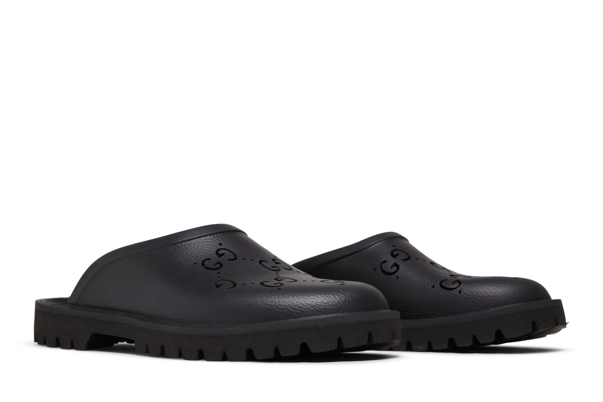 Gucci Slip On Sandal 'Cut Out Monogram - Black'