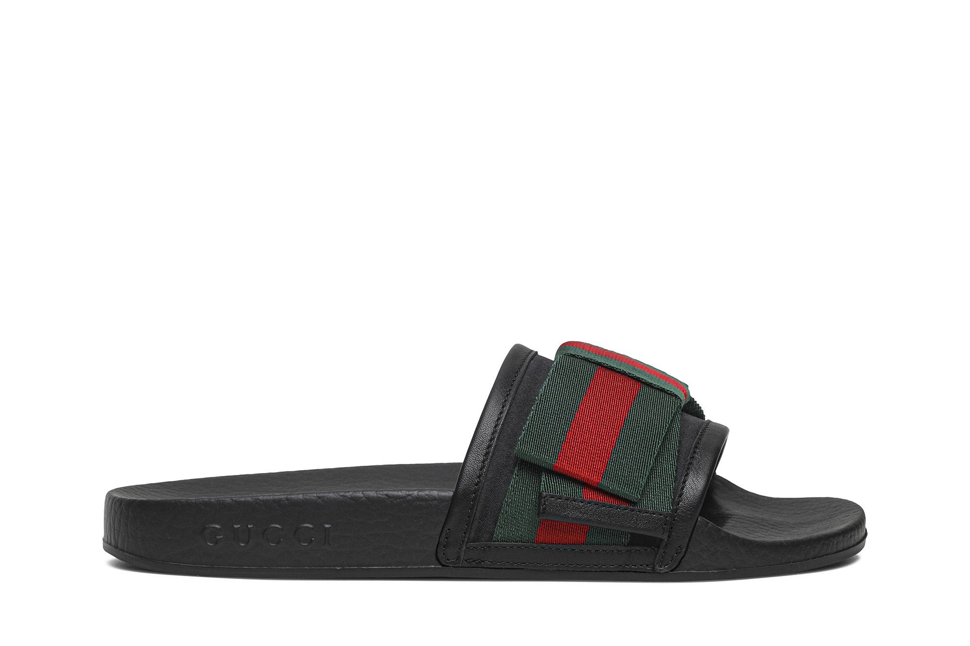 Gucci Wmns Satin Slide 'Web Bow'