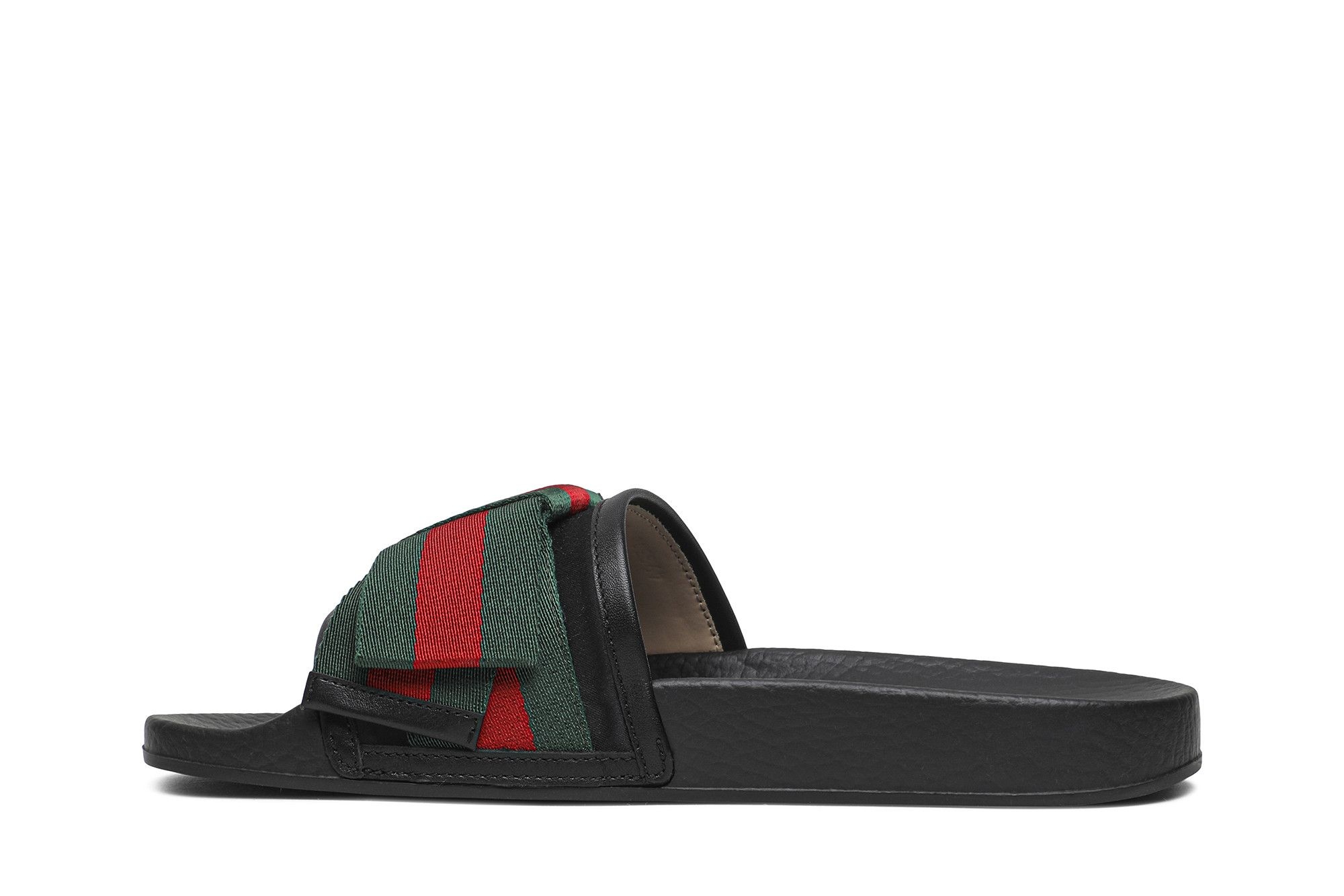 Gucci Wmns Satin Slide 'Web Bow'