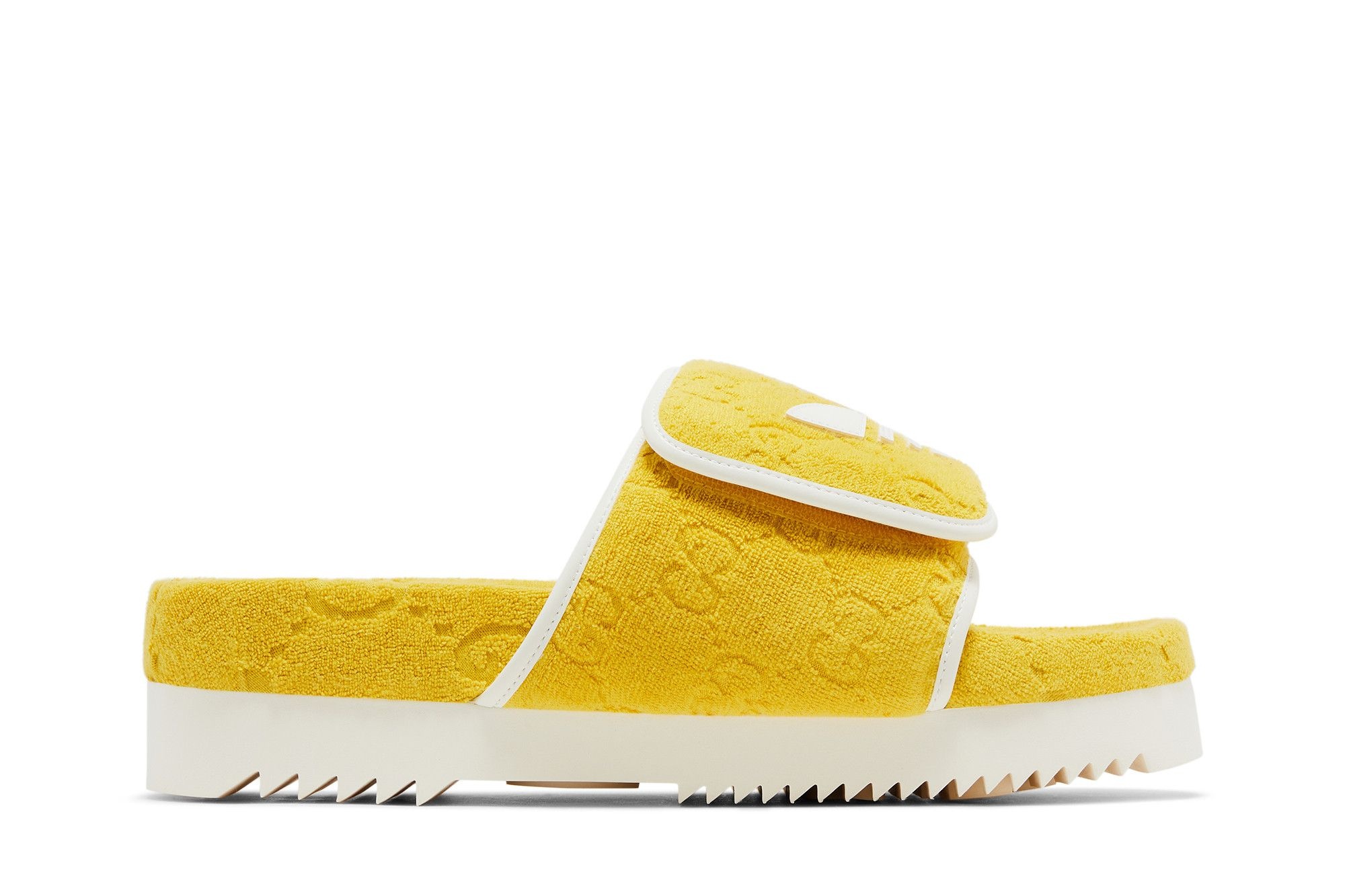 Adidas x Gucci GG Platform Sandal 'Yellow Cotton Sponge'