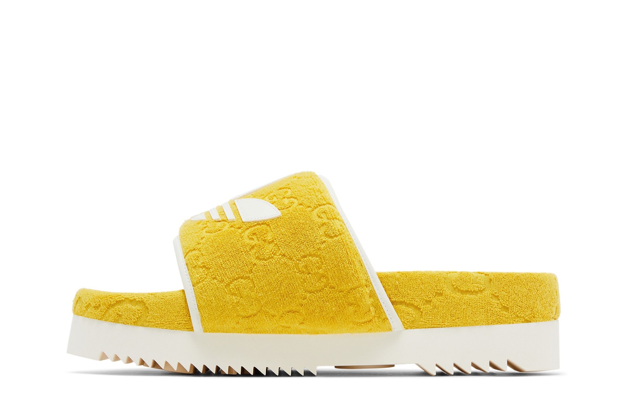 Adidas x Gucci GG Platform Sandal 'Yellow Cotton Sponge'