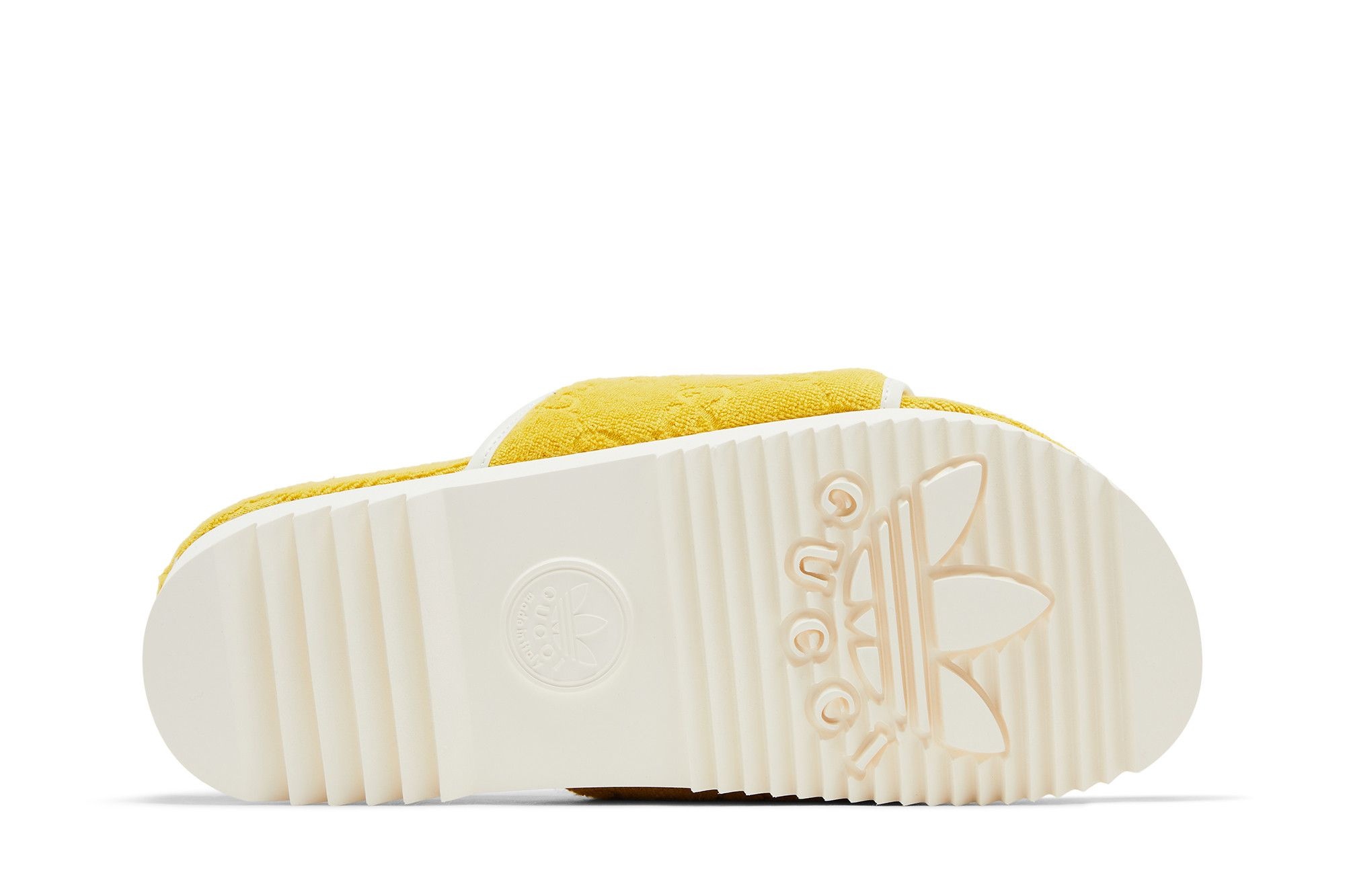 Adidas x Gucci GG Platform Sandal 'Yellow Cotton Sponge'
