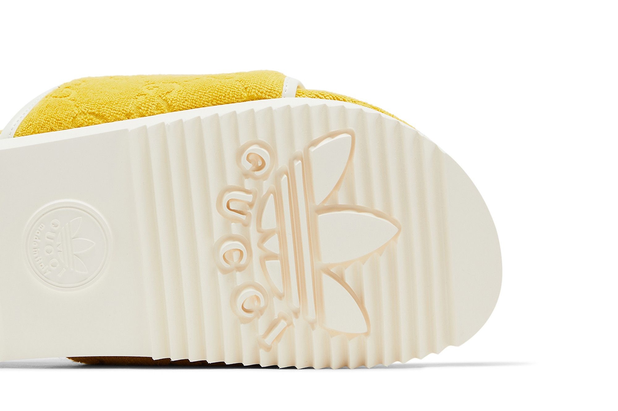 Adidas x Gucci GG Platform Sandal 'Yellow Cotton Sponge'