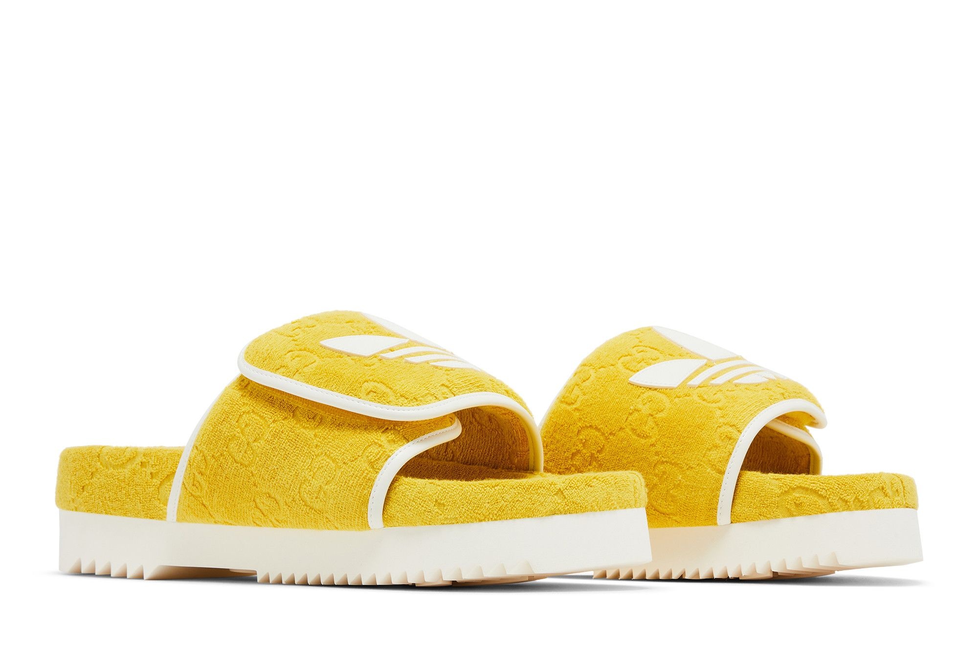 Adidas x Gucci GG Platform Sandal 'Yellow Cotton Sponge'