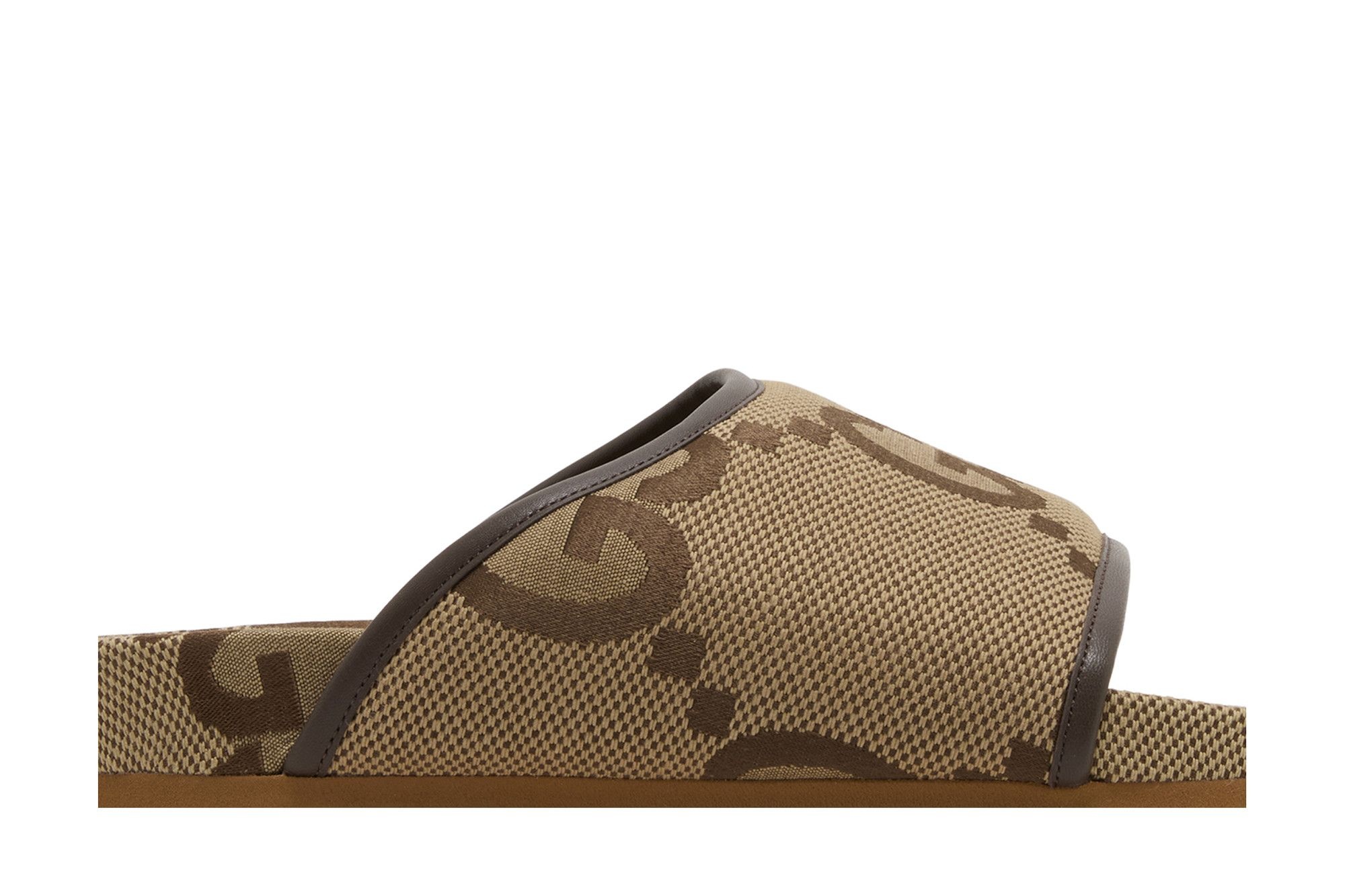 Gucci Wmns Jumbo GG Platform Slide 'Camel Ebony Monogram'