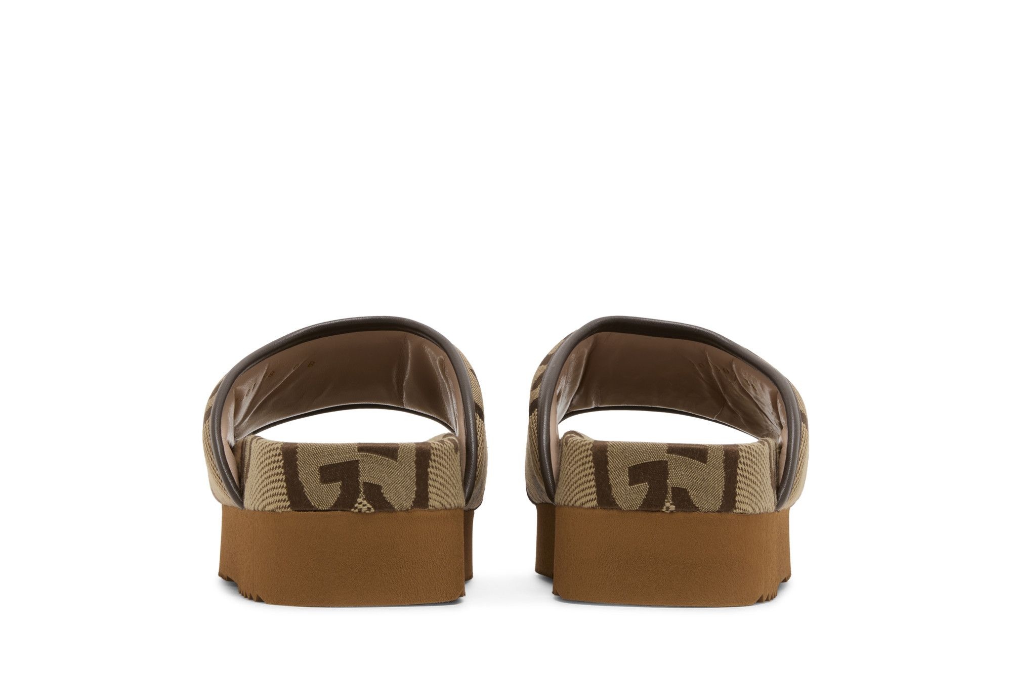 Gucci Wmns Jumbo GG Platform Slide 'Camel Ebony Monogram'