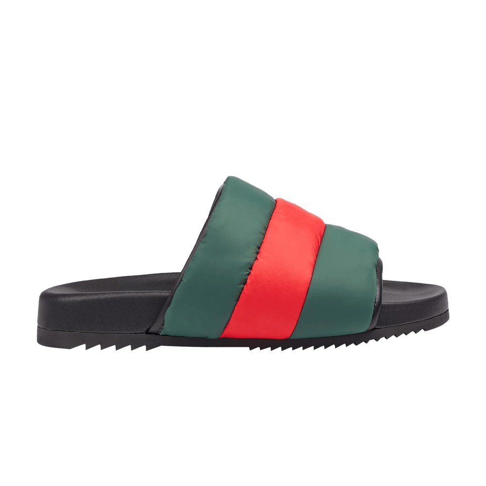 Gucci Padded Web Slide 'Green Red'