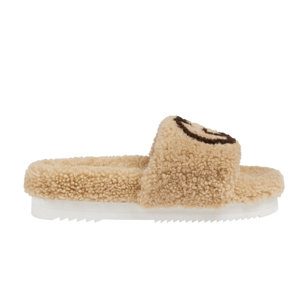 Gucci Wmns Slide 'Interlocking G Merino Wool - Light Brown'
