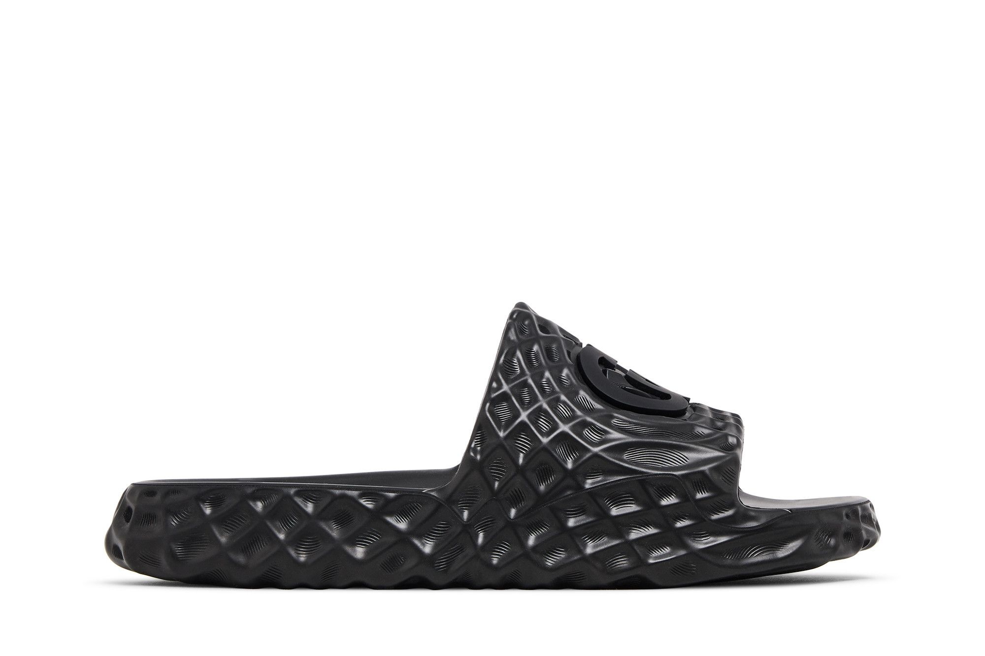 Gucci Slide Sandal 'Interlocking G - Black Water Ripples'