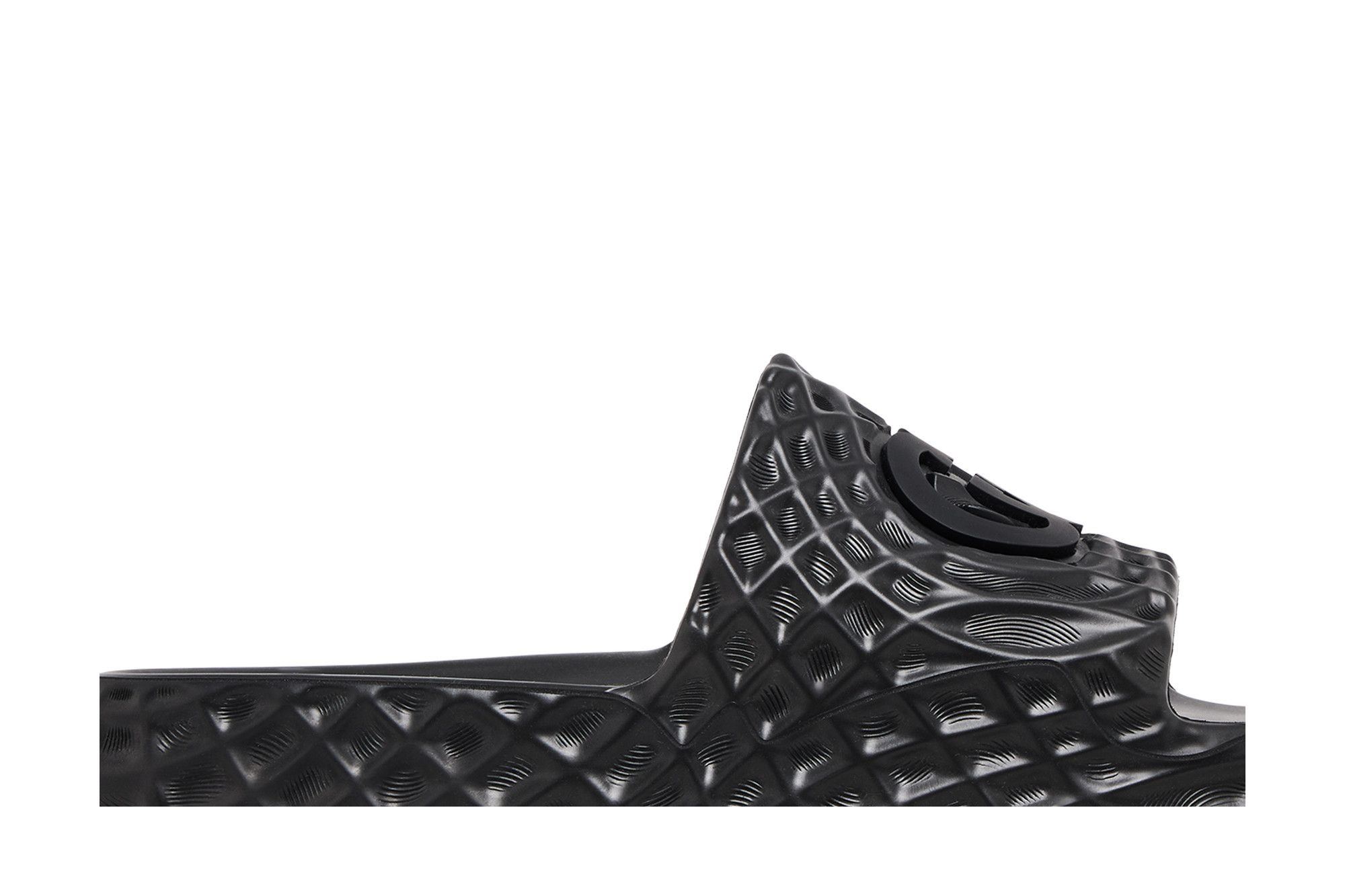 Gucci Slide Sandal 'Interlocking G - Black Water Ripples'