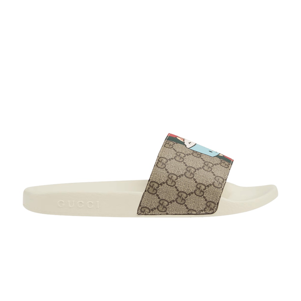 Gucci Animal Web Slides 'Beige'
