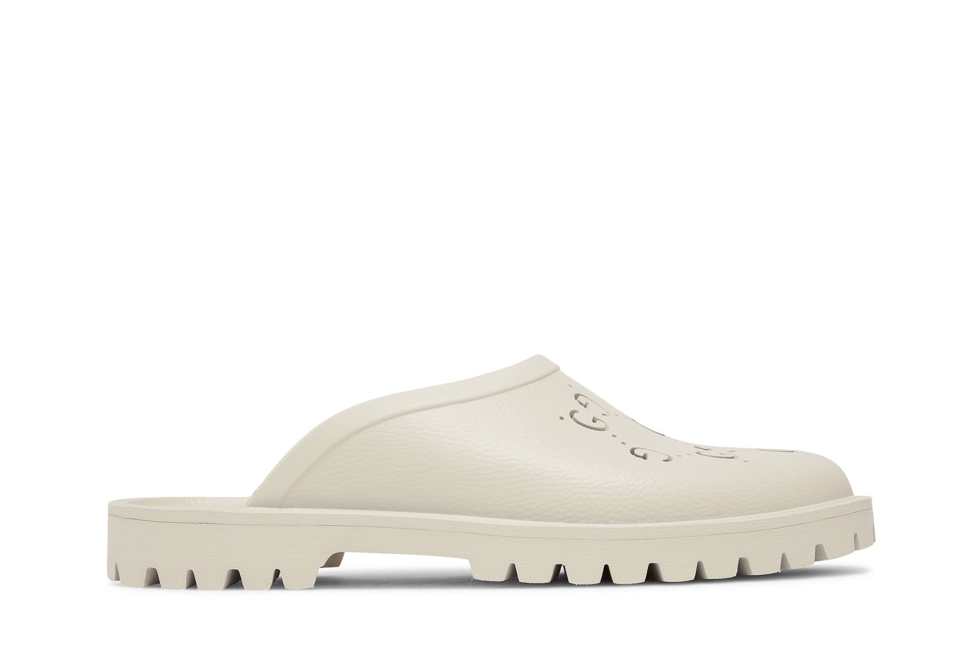 Gucci Slip On Sandal 'Cut Out Monogram - Mystic White'