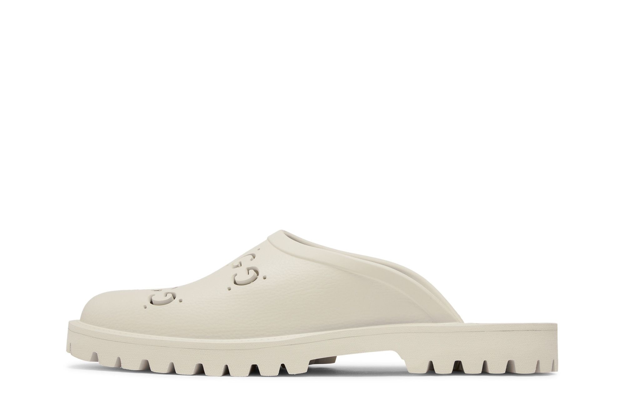Gucci Slip On Sandal 'Cut Out Monogram - Mystic White'