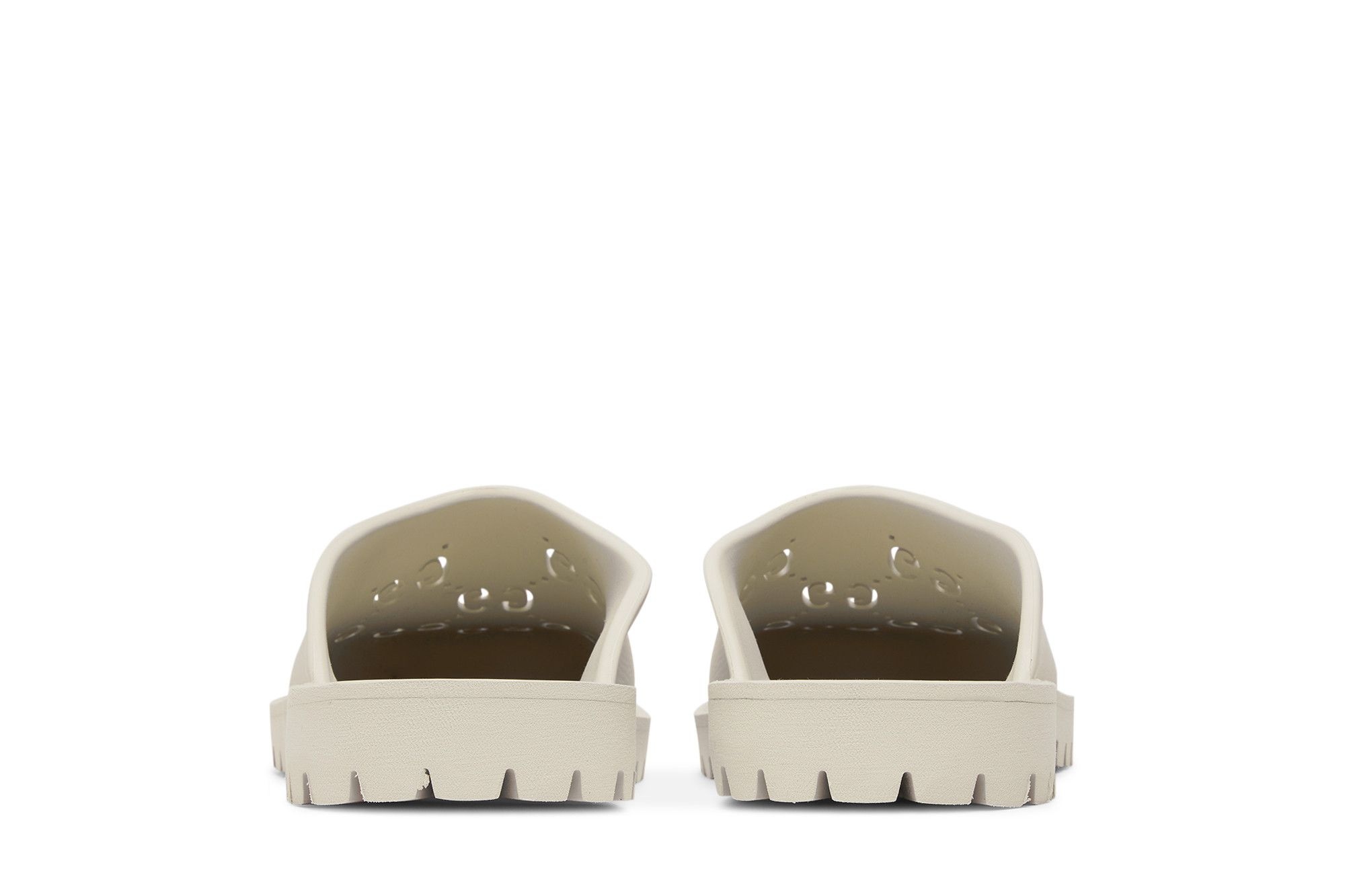 Gucci Slip On Sandal 'Cut Out Monogram - Mystic White'