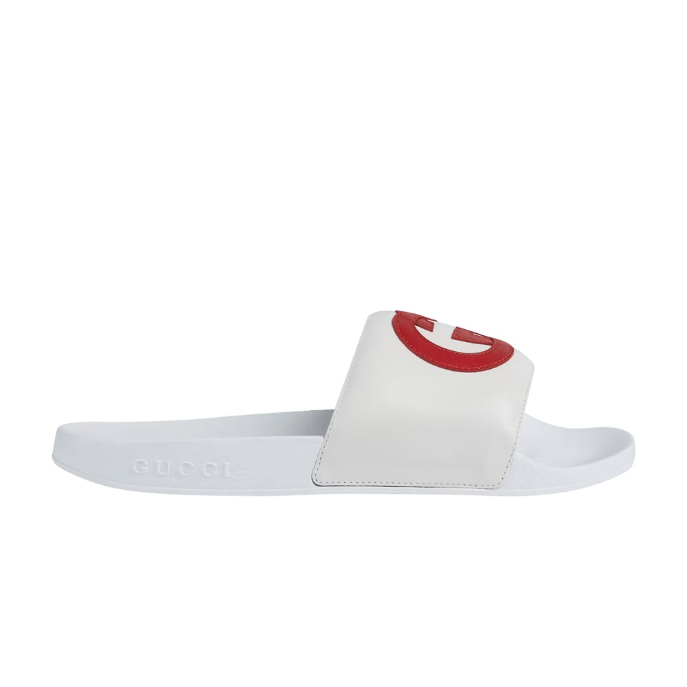 Gucci Wmns Slide 'Interlocking G - White Red'