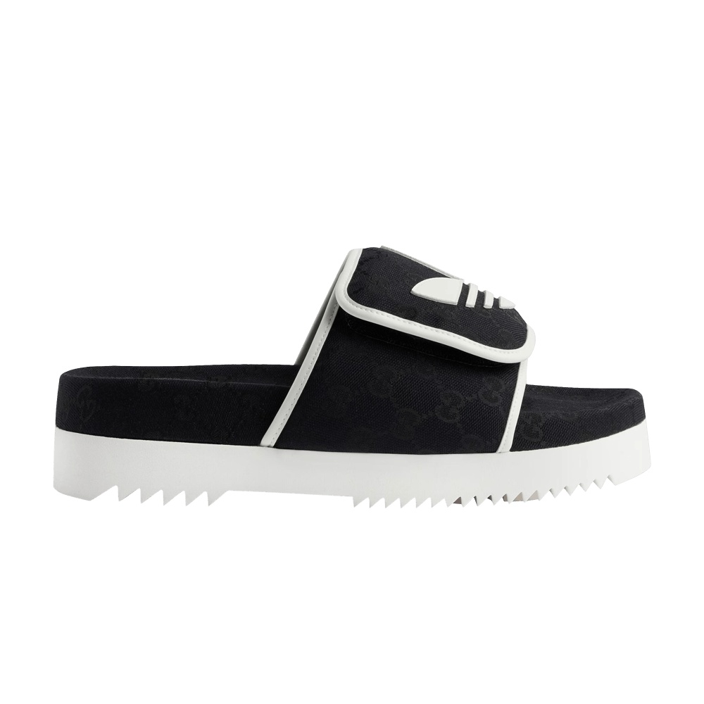 Adidas x Gucci Slide Sandal 'Black GG Monogram'