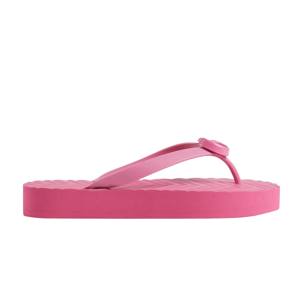 Gucci Wmns Chevron Thong Sandal 'Pink'