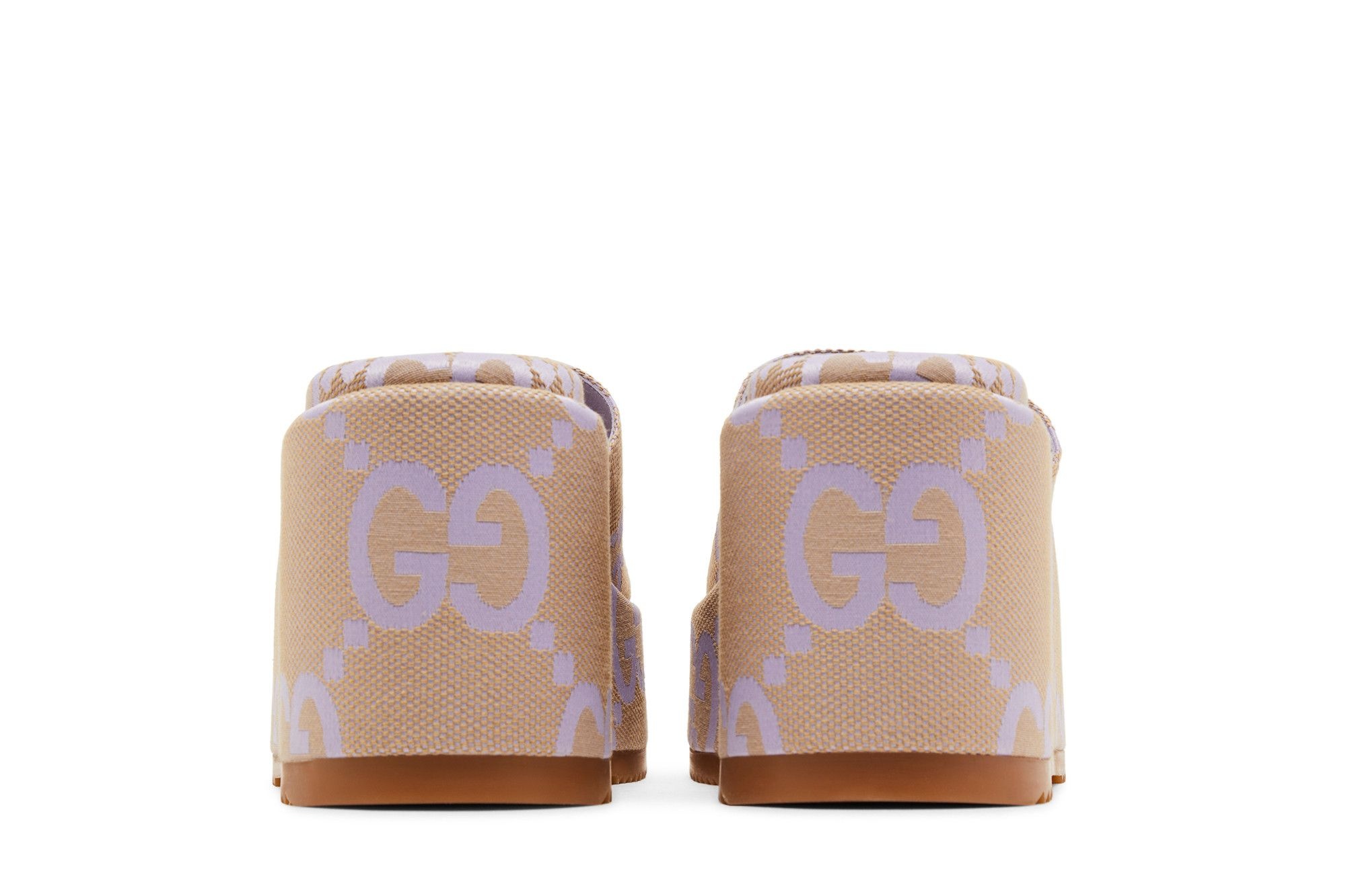 Gucci Wmns Platform Sandal 'Jumbo GG - Beige Lapis'