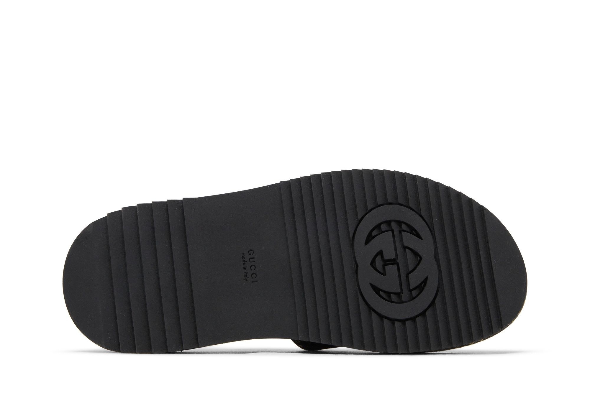 Gucci Wmns GG Lame Platform Slide Sandal 'Black'