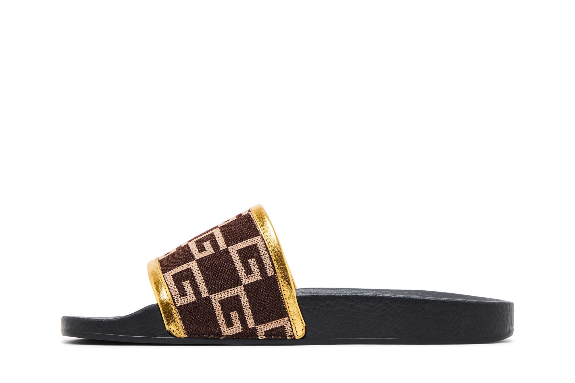 Gucci Pursuit 72 Knit Slide 'Brown Gold'