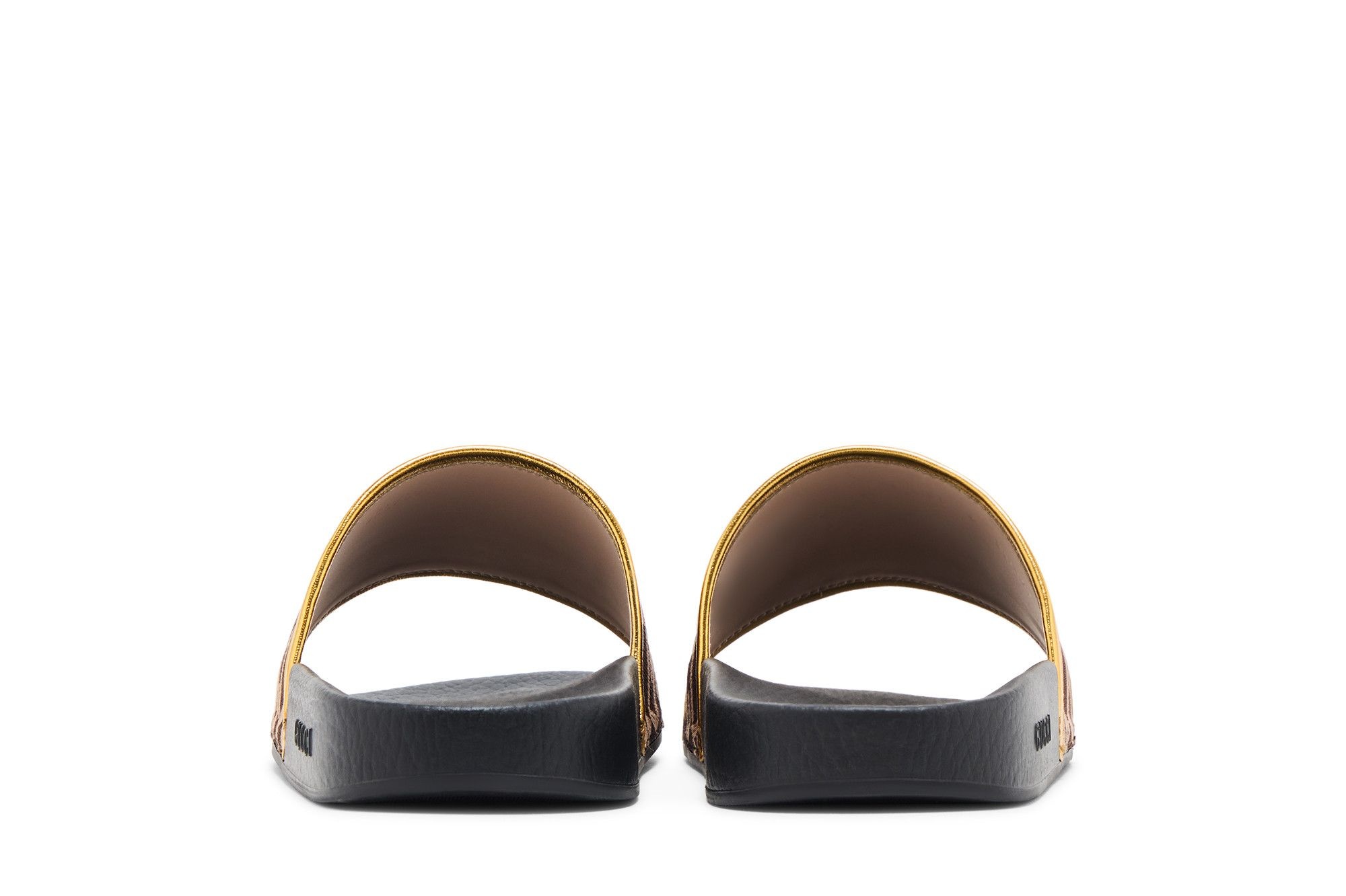Gucci Pursuit 72 Knit Slide 'Brown Gold'