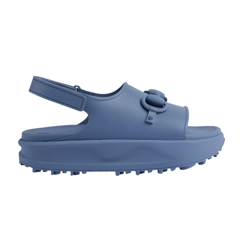 Gucci Horsebit Flatform Sandal 'Blue'