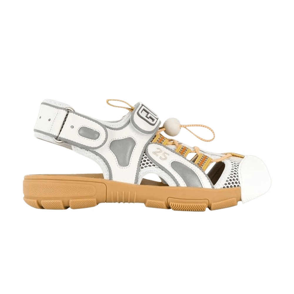 Gucci Wmns Tinsel Sport Sandals 'Crystal White Grey'