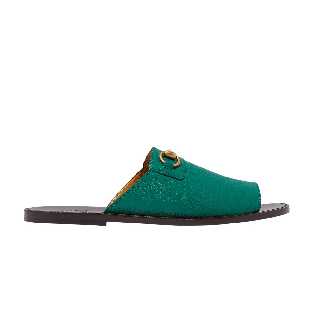 Gucci Horsebit Flat Slide 'Green'