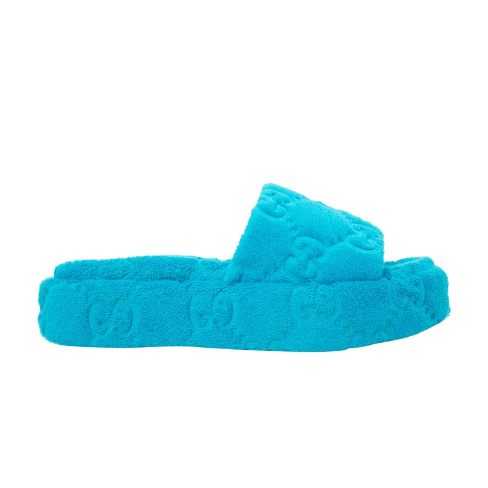 Gucci Wmns GG Platform Sandal 'Blue'