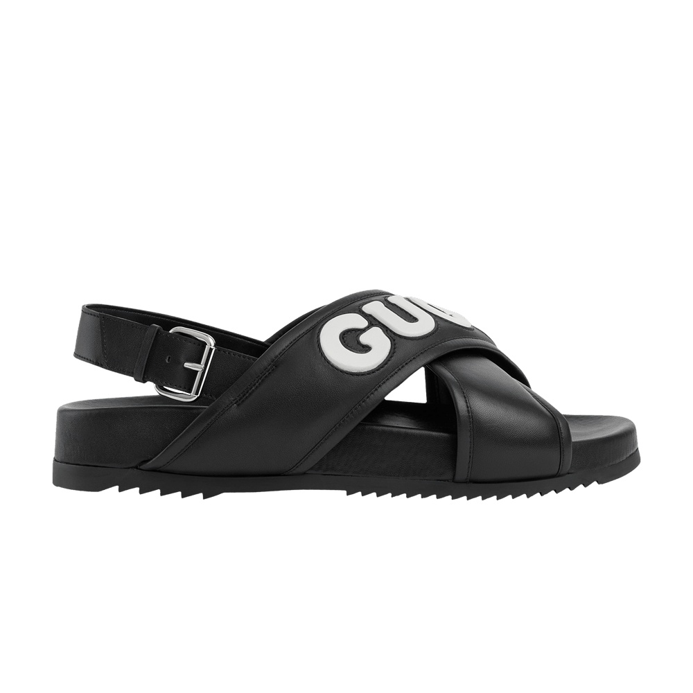 Gucci Crossover Sandal 'Black White'