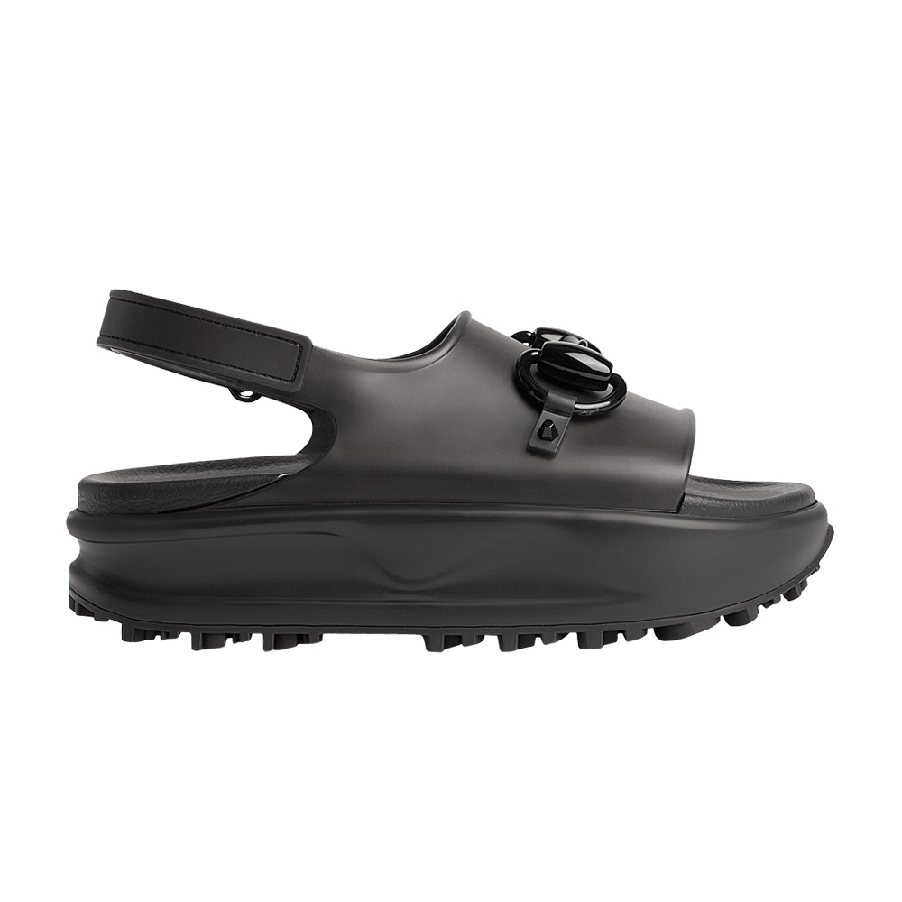 Gucci Wmns Horsebit Flatform Sandal 'Black'