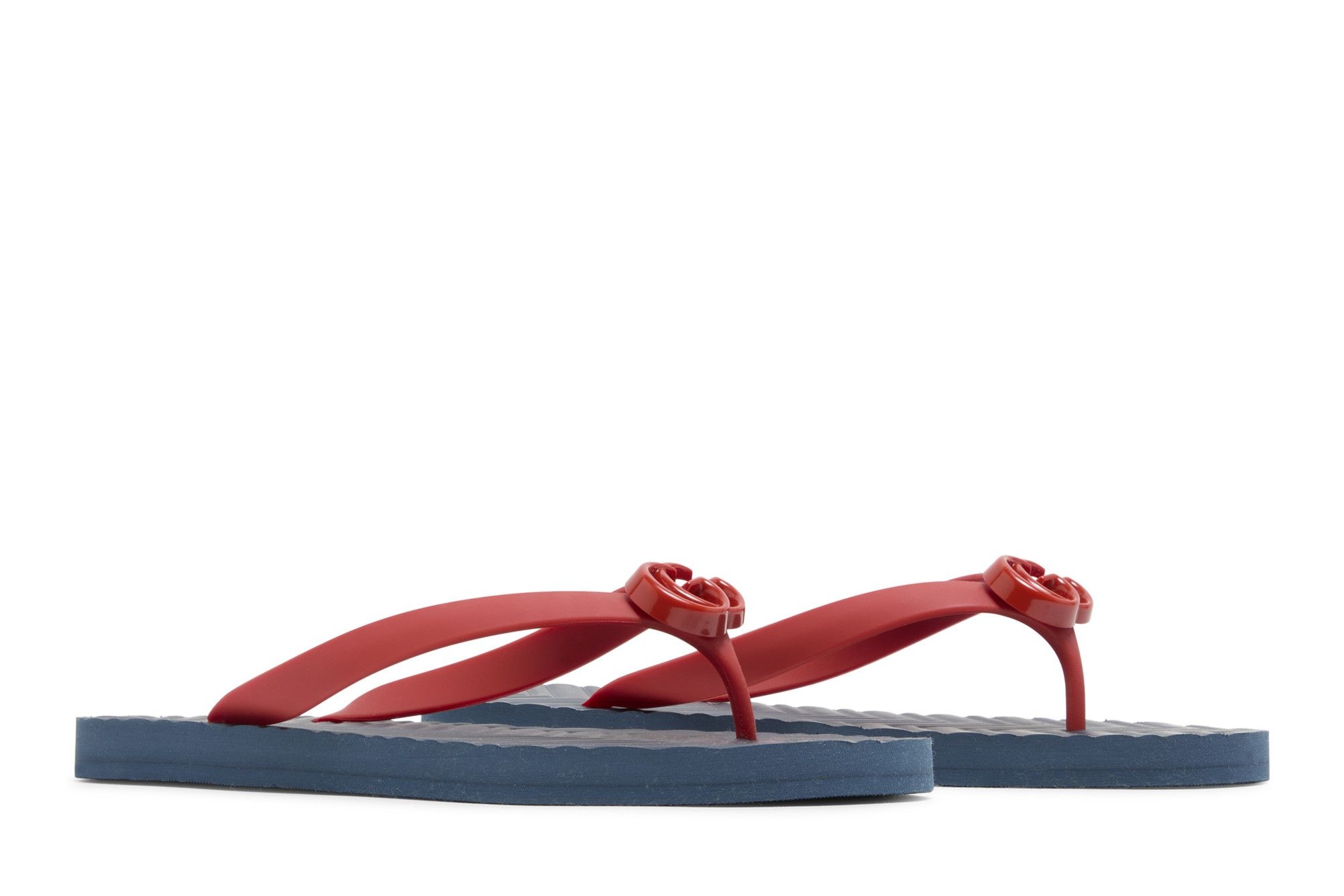 Gucci Thong Sandal 'Blue Chevron Red Resin'