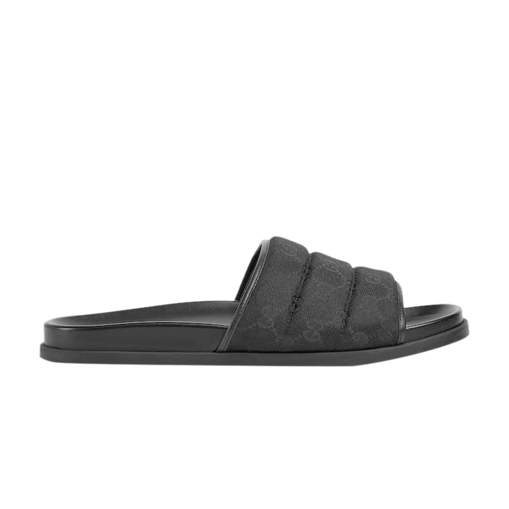 Gucci Slide Sandal 'GG Canvas - Black'