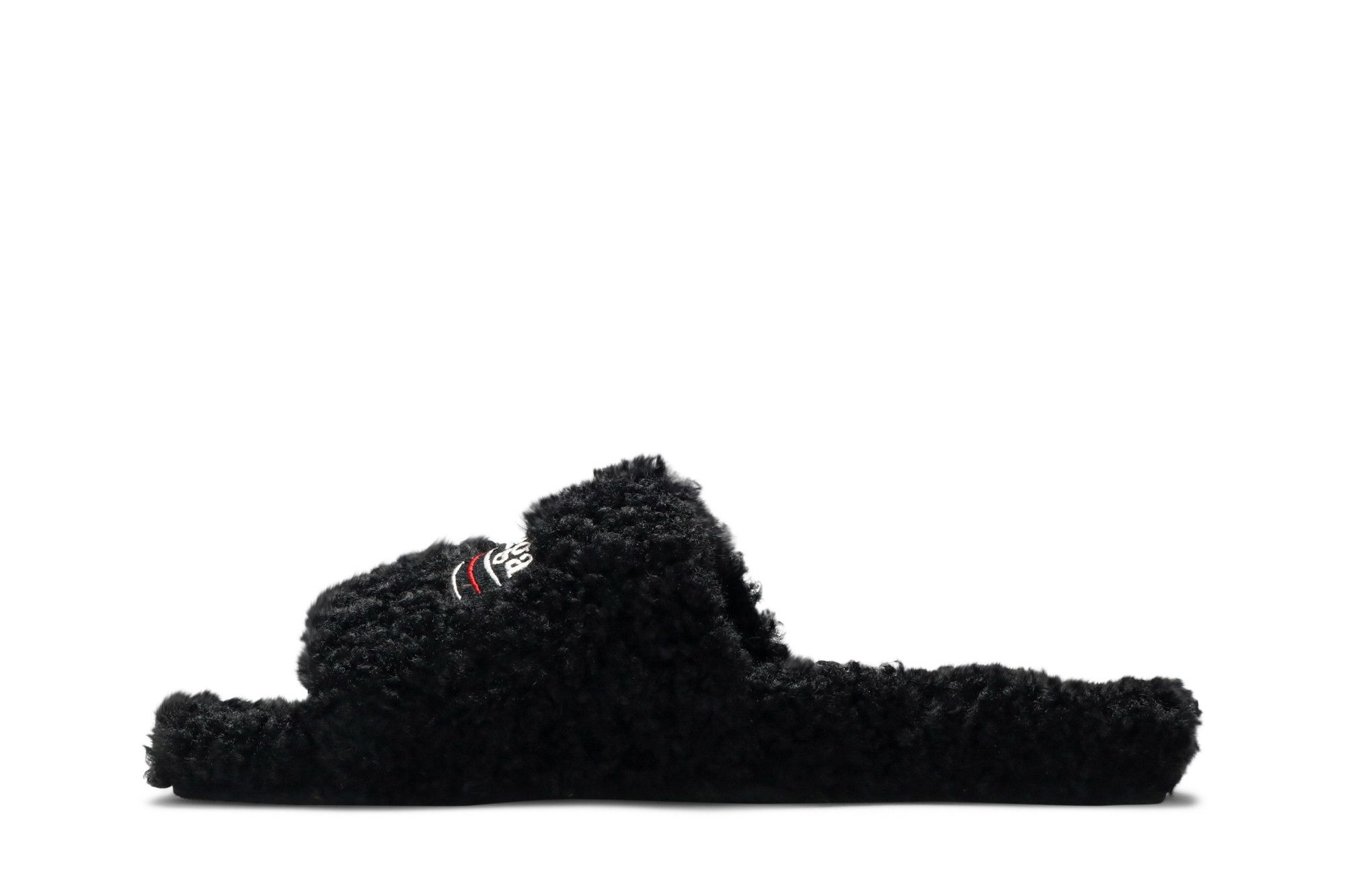 Balenciaga Furry Slides 'Black'