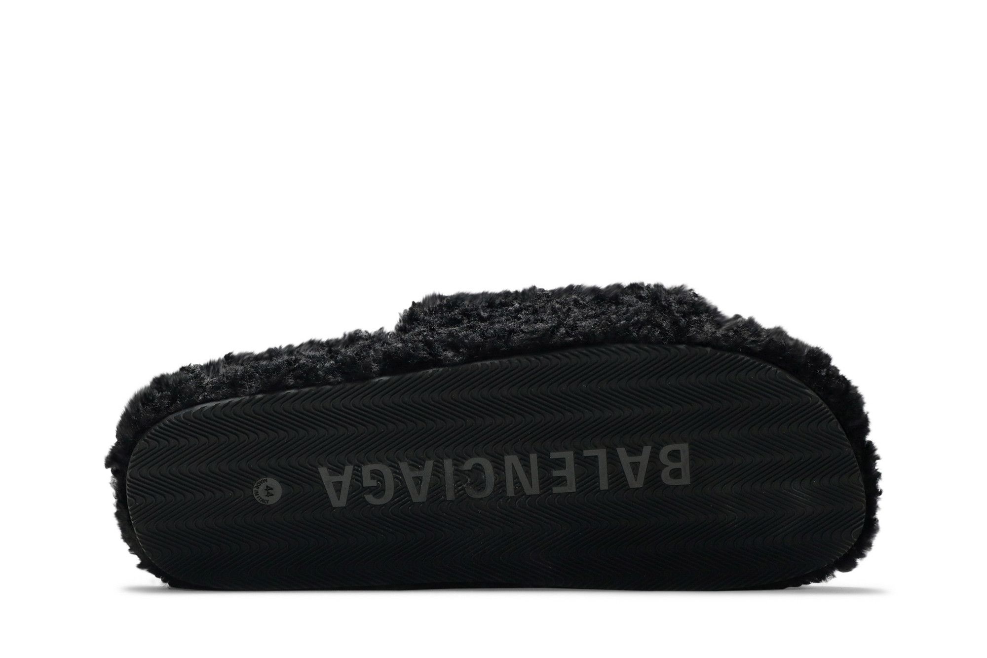 Balenciaga Furry Slides 'Black'