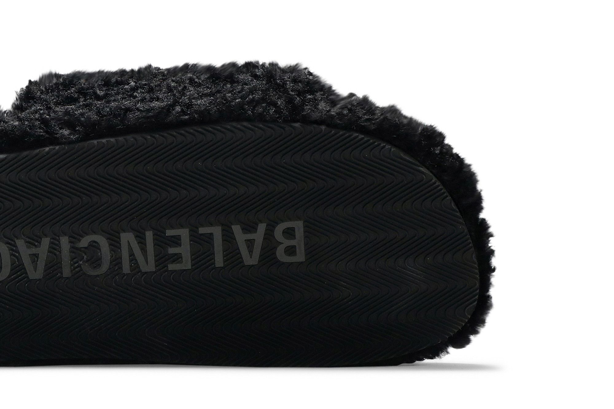 Balenciaga Furry Slides 'Black'