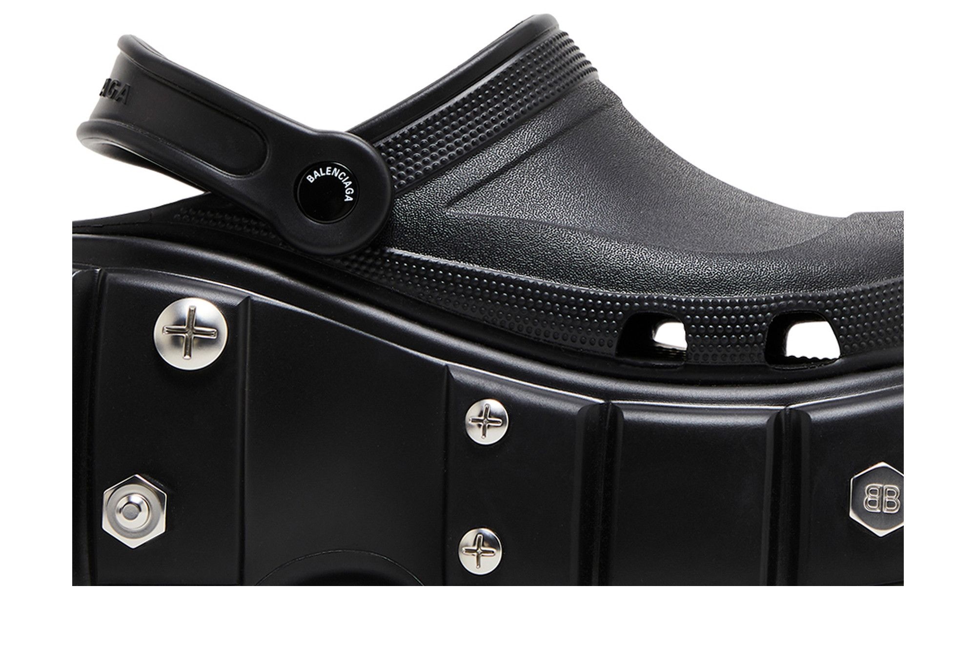 Crocs x Balenciaga Wmns Hardcrocs Slide 'Nero Silver'